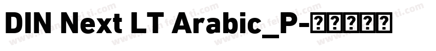 DIN Next LT Arabic_P字体转换